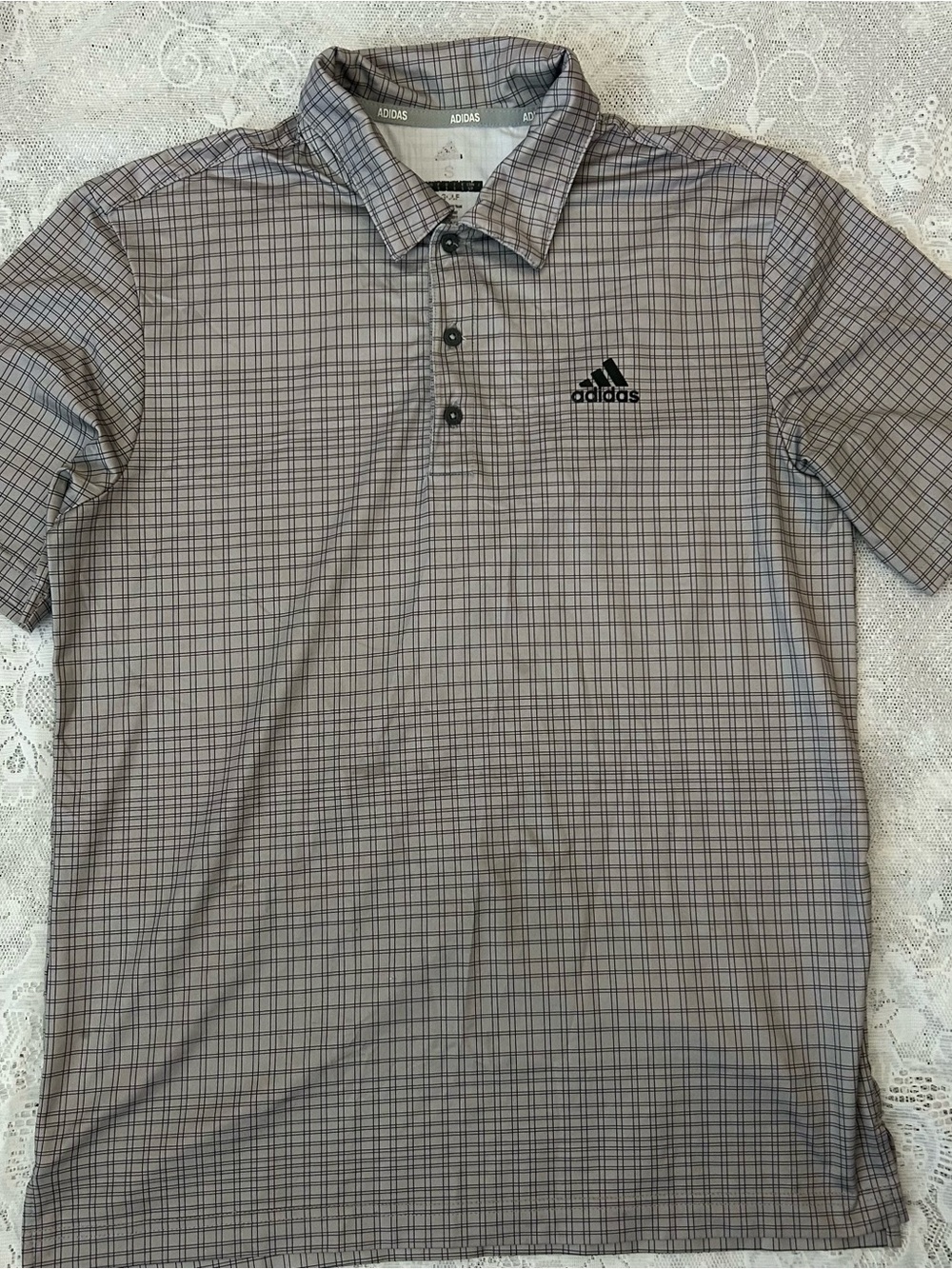 adidas Men’s Gray golf Short-Sleeve Polo